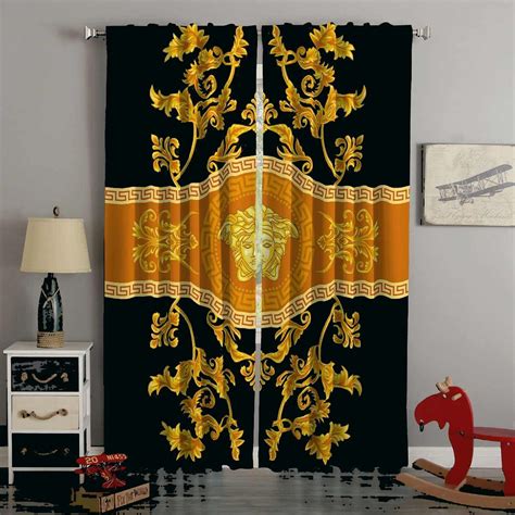 versace decoracion|Versace curtains for living room.